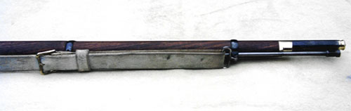 rifle sling and muzzle stopper (note correct upper sling swivel)