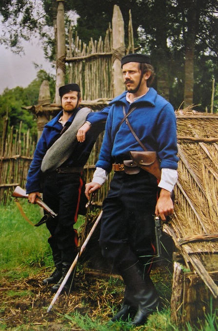 Von Tempsky (with sword) and Forest Ranger