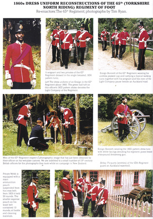 65th Regiment in 1856 pattern parade uniforms